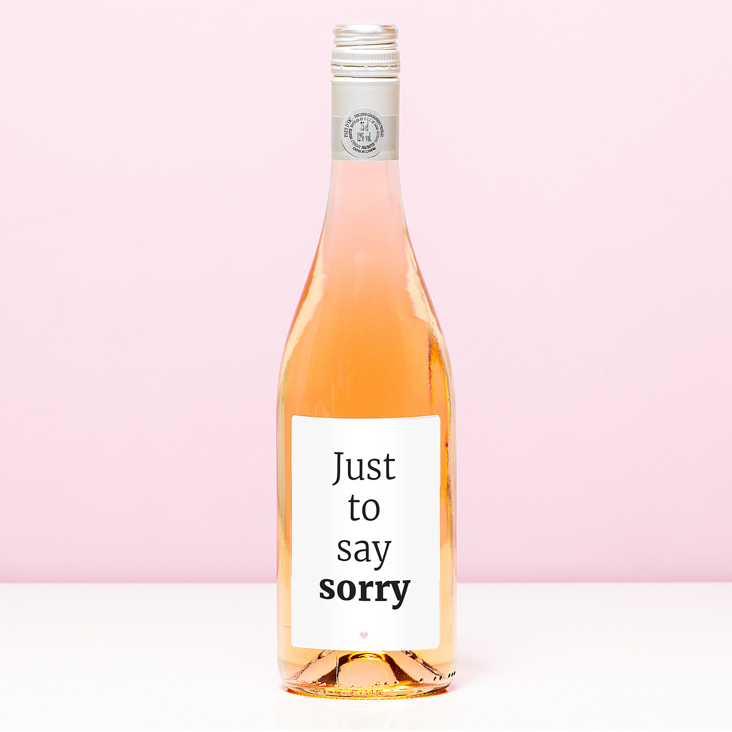 Wijnfles Just To Say Sorry - Rosé (Blush Rosé)