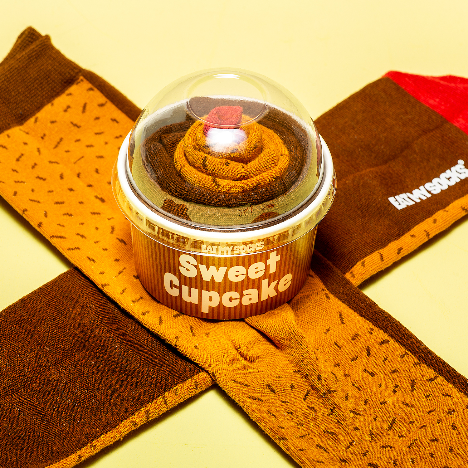 Sweet Cupcake Sokken - Chocolade - 1