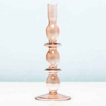 Glass Art Bubbles kandelaar - Groot/roze