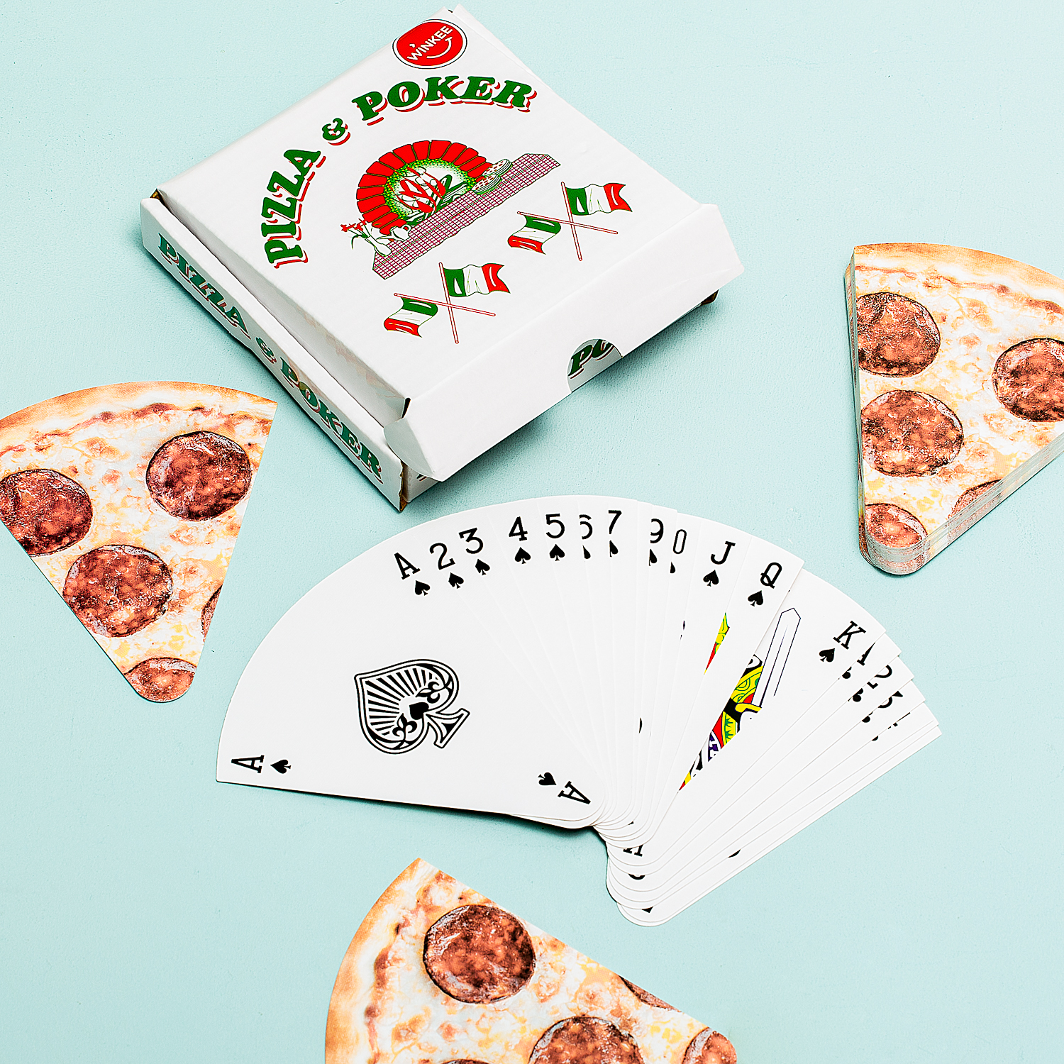 investering metalen kwartaal Pizza kaartspel van Winkee bestel je online bij Cadeau