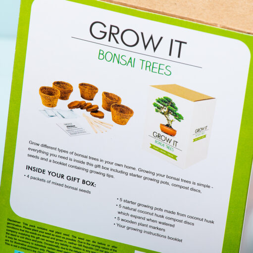 Kweek je eigen bonsai boom set - verpakking