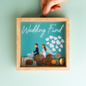 Houten spaarpot - Wedding Fund