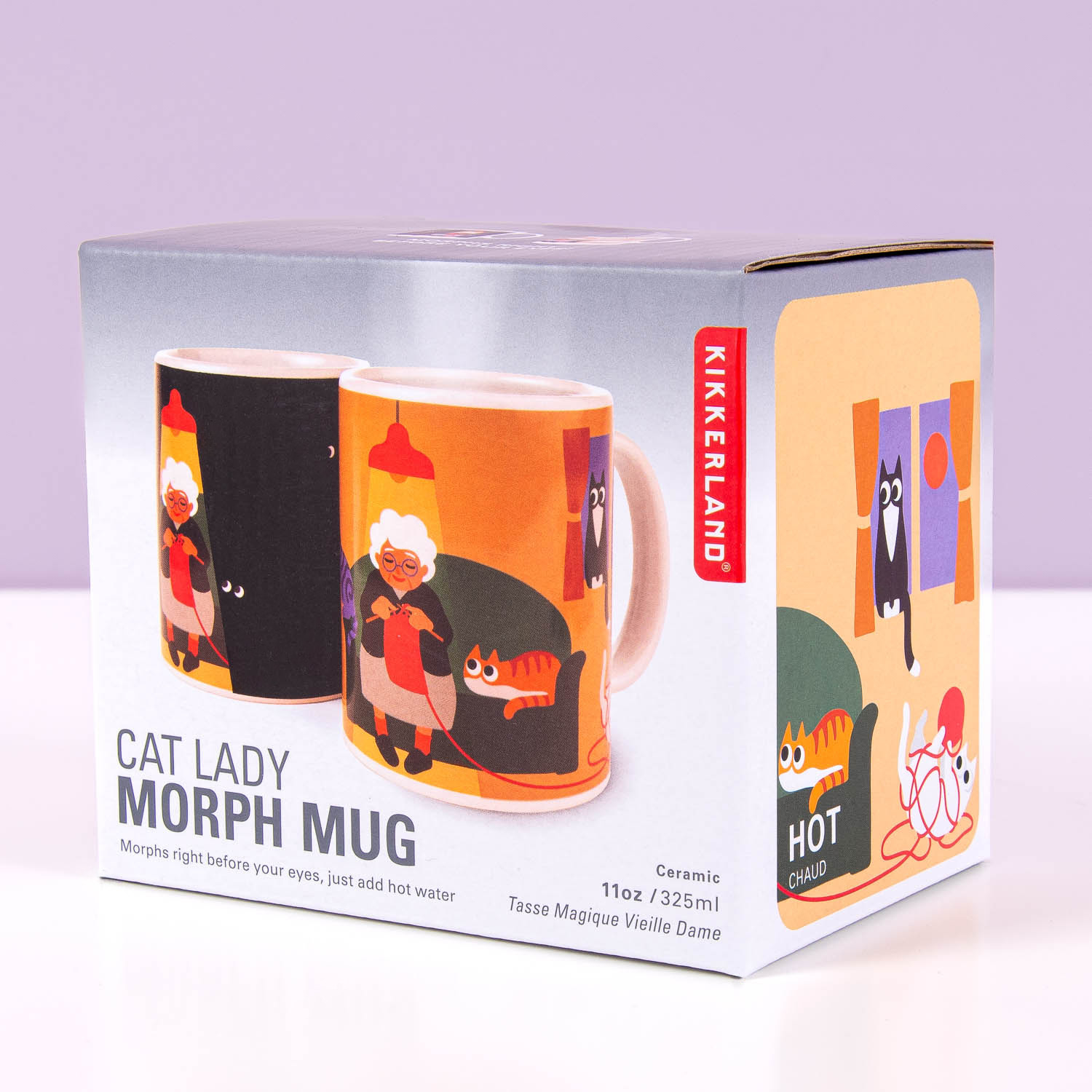 Kattenvrouwtje warmtegevoelige mok