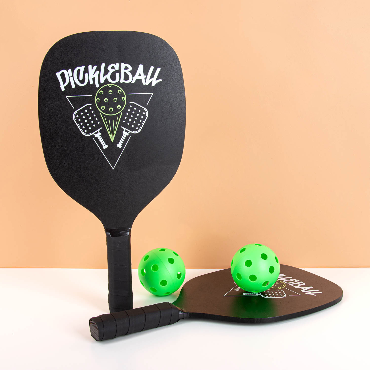 Pickleball rackets en ballen (set van 4)