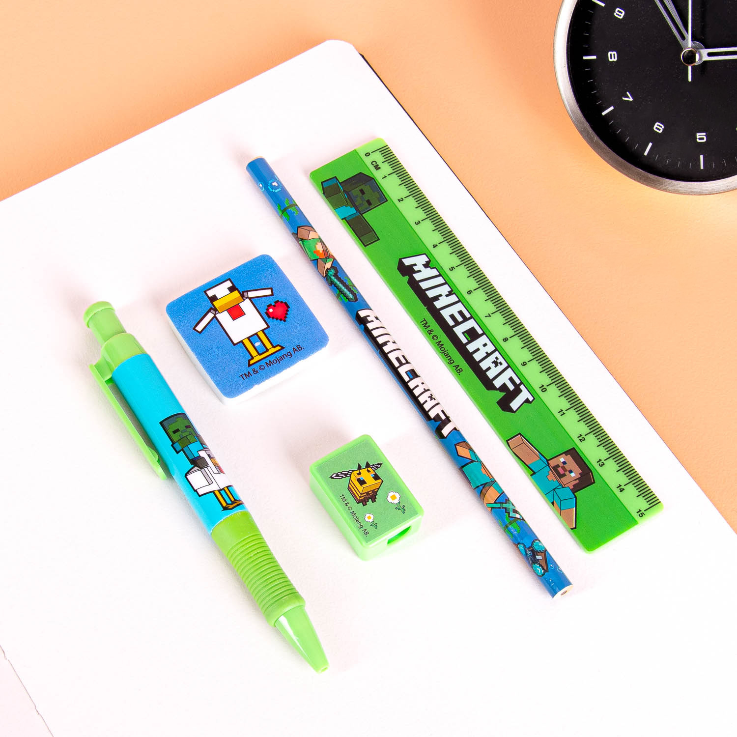 Minecraft schrijfset (set van 5)