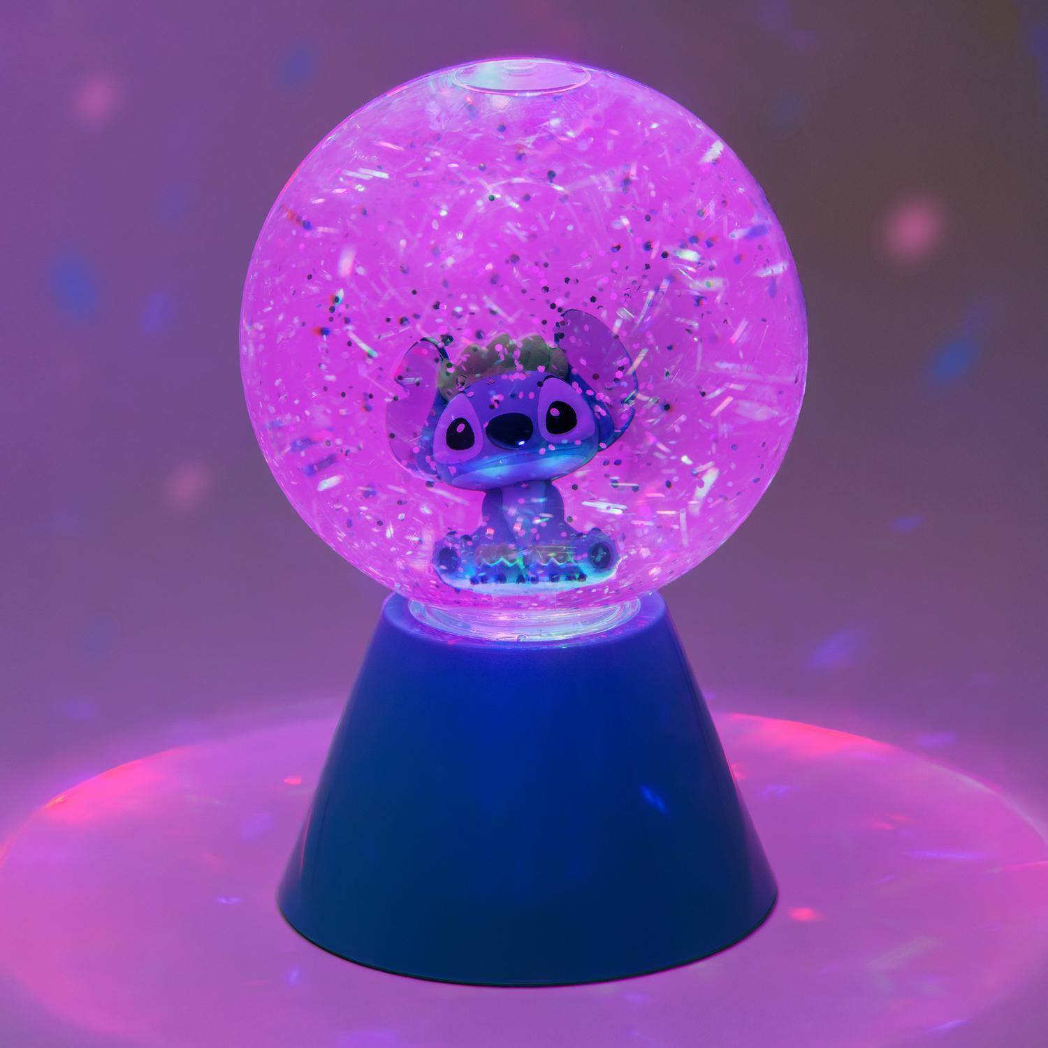 Disney Stitch glitterbal met ledverlichting