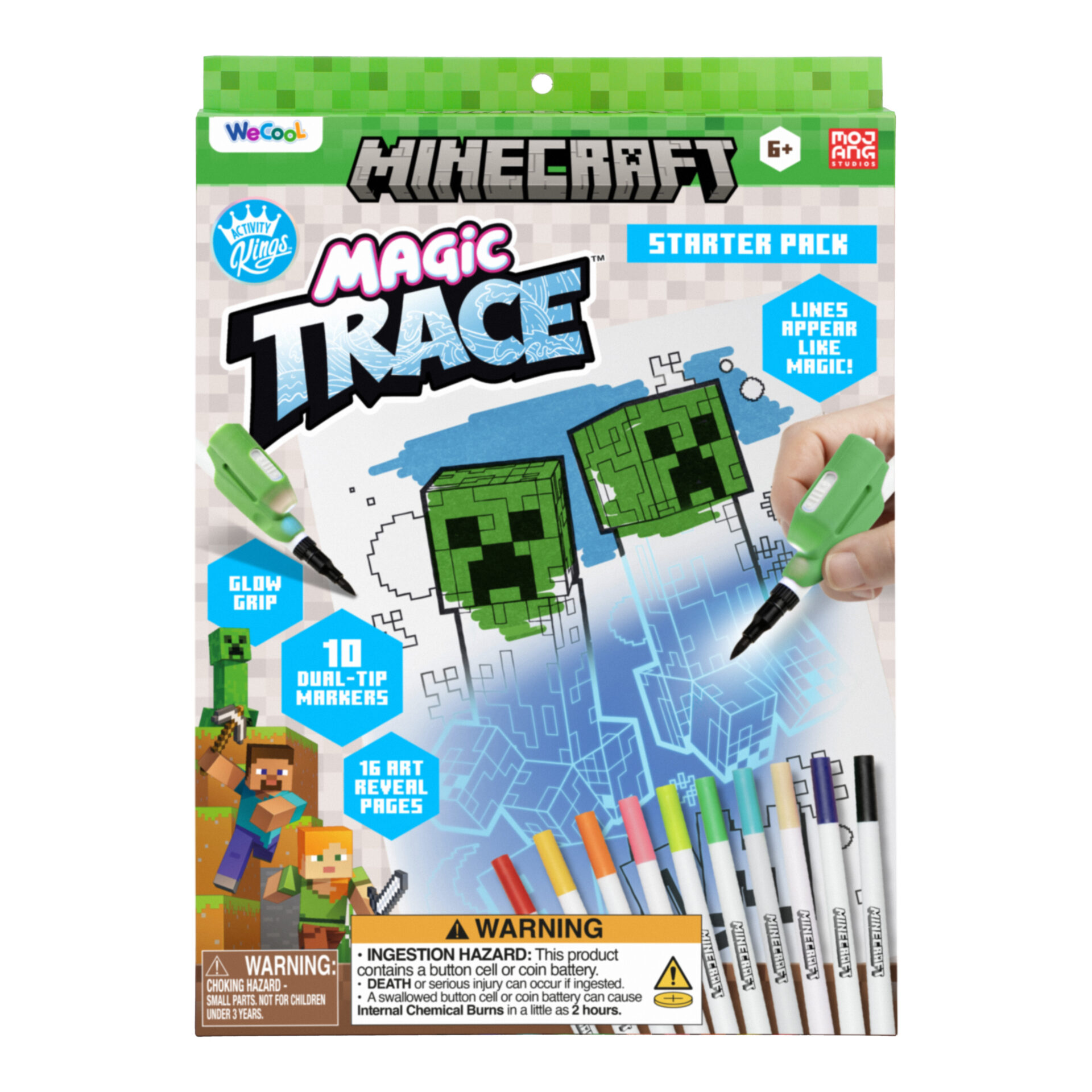 Minecraft Magische overtrek tekenset