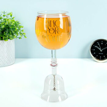 Wijnglas met belletje