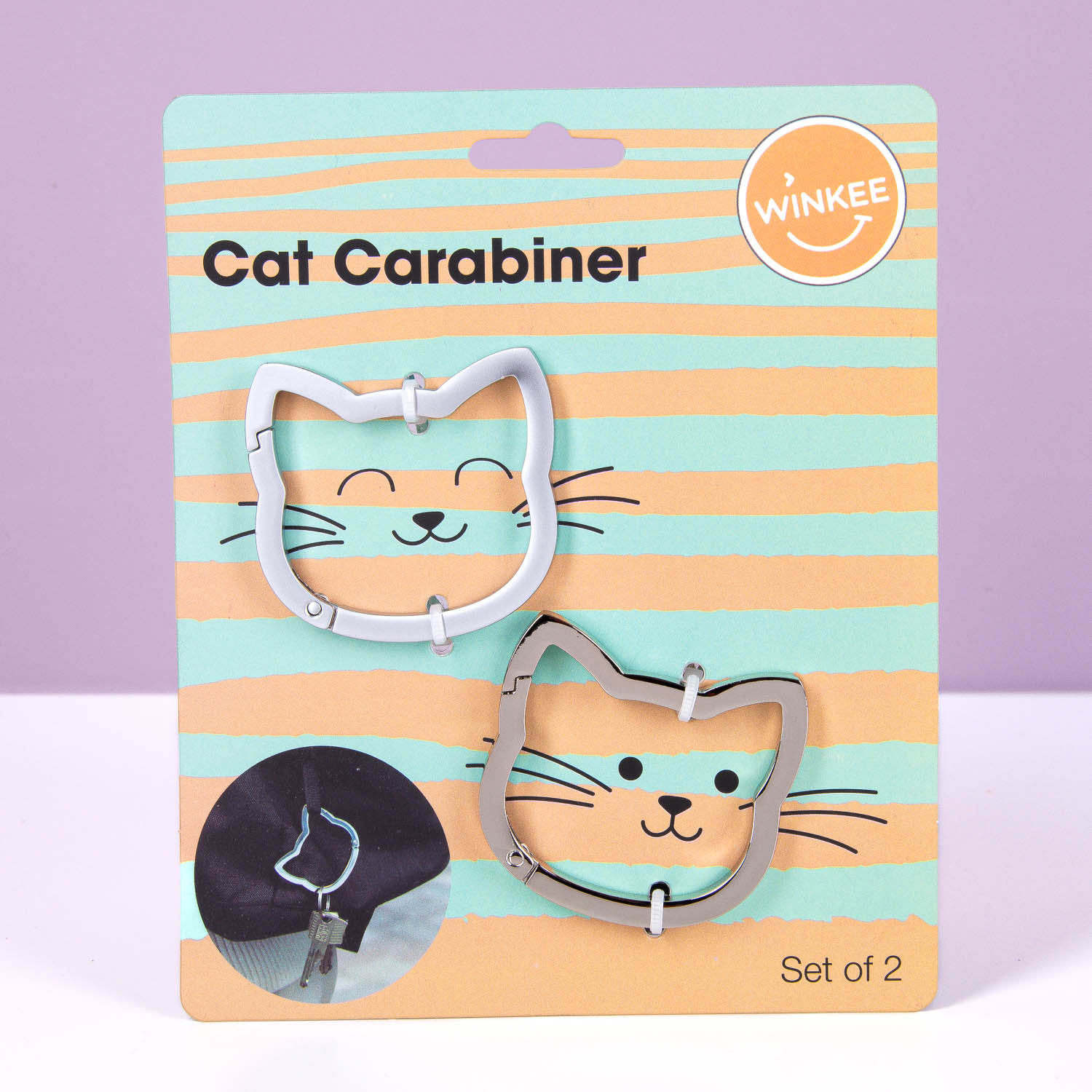 Kat karabijnhaken (set van 2)