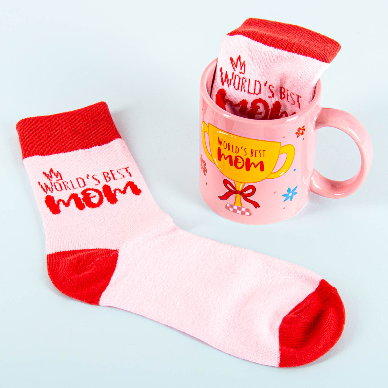 OOTB World's Best Mom Sokken En Mok Cadeauset
