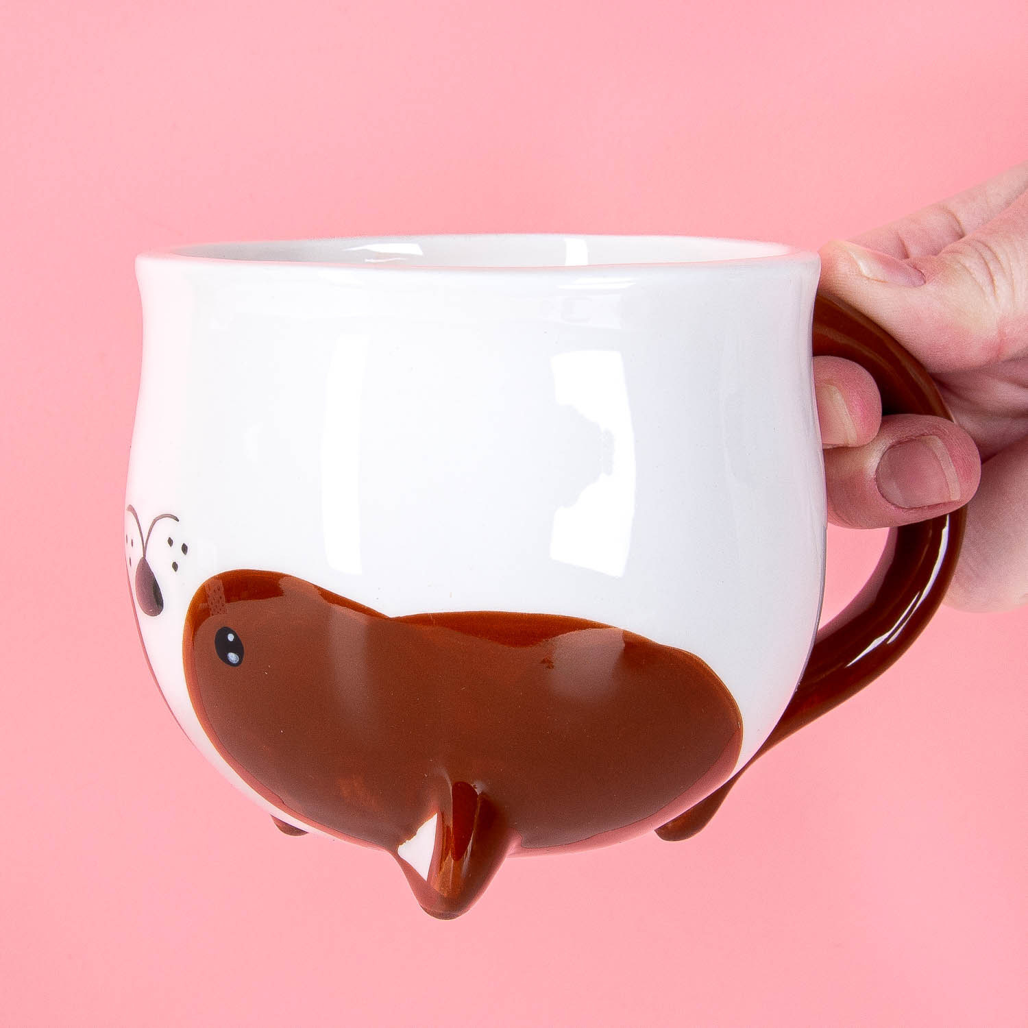 Ondersteboven hond mok