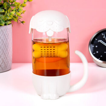 Hond theeglas met infuser