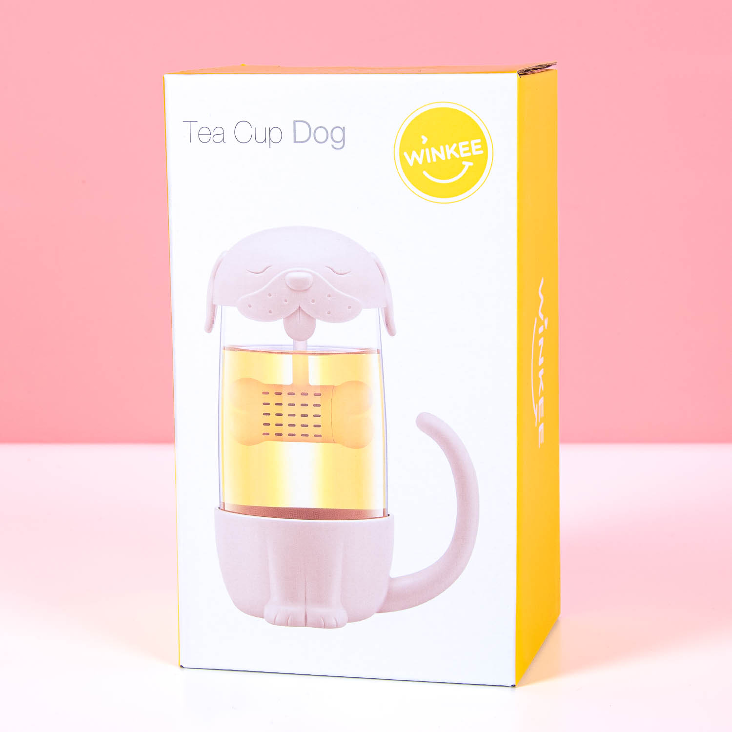Hond theeglas met infuser