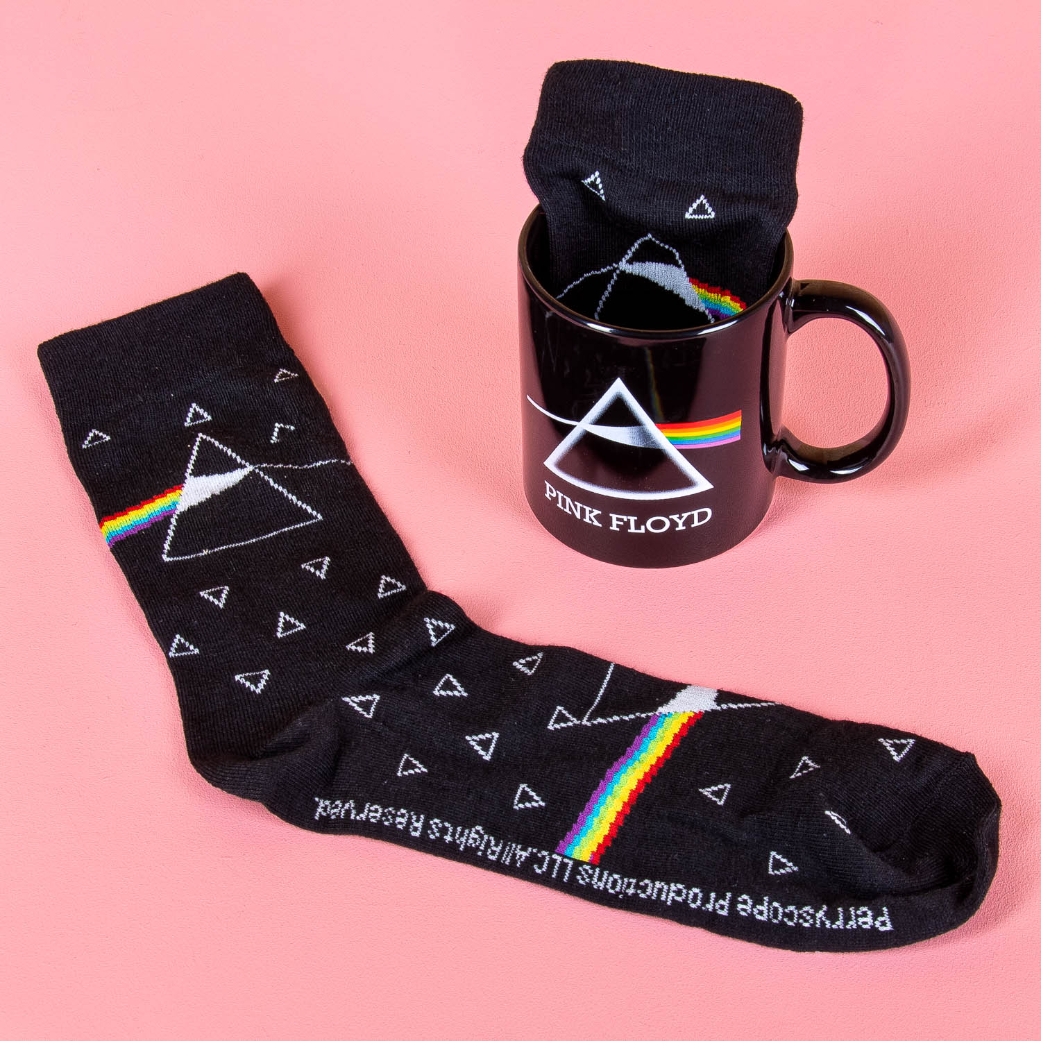 Pink Floyd mok en sokken cadeauset