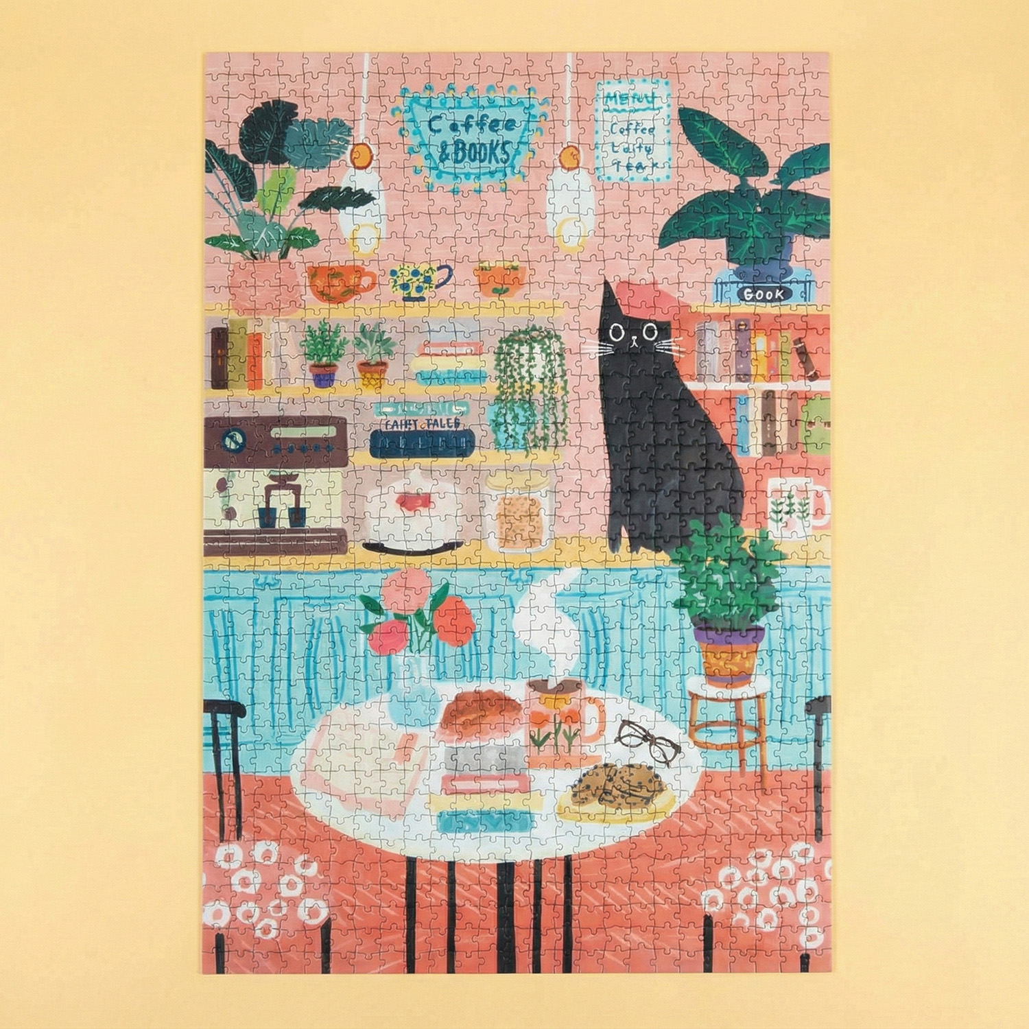 Kat café puzzel (1000 stukjes)