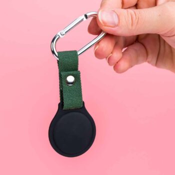 AirTag houder met karabijnhaak