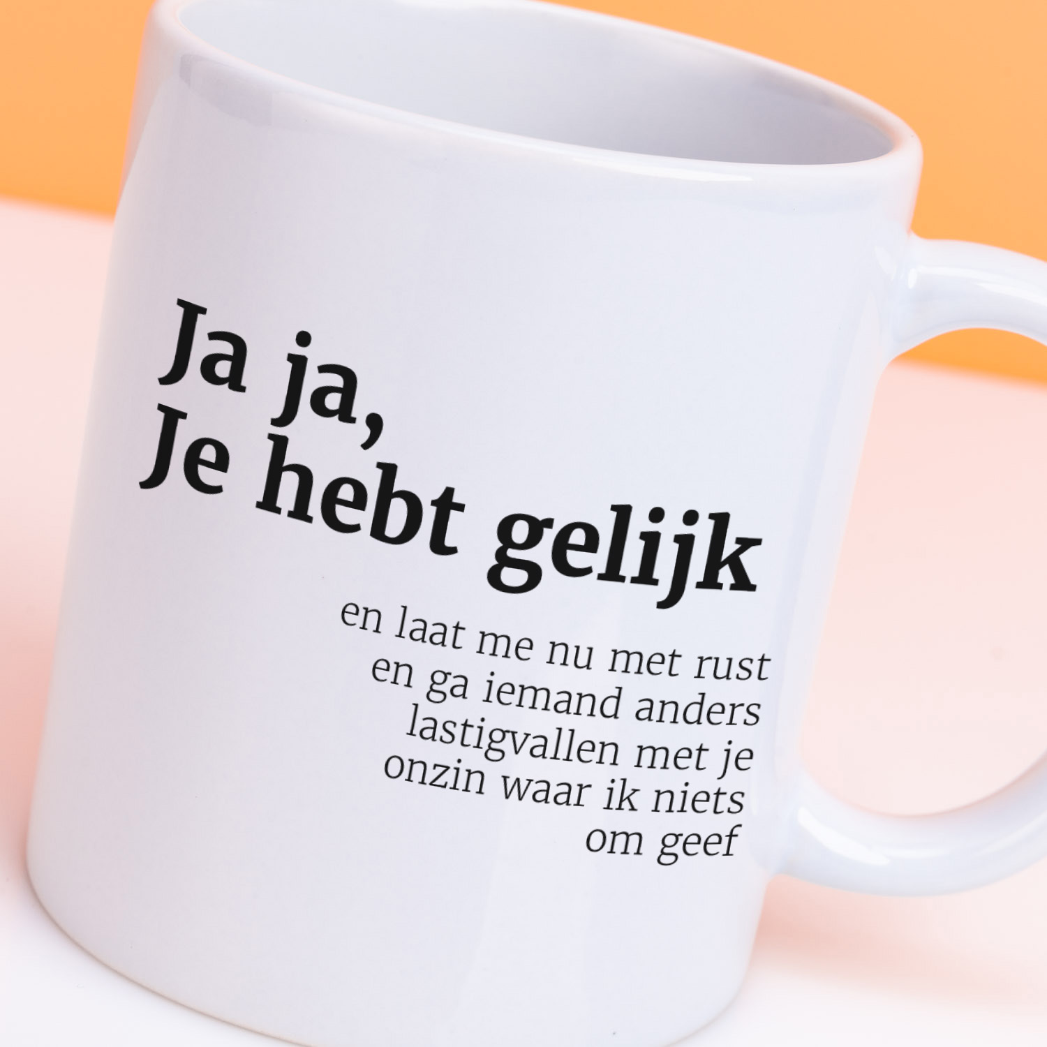 Mok Ja ja, je hebt gelijk