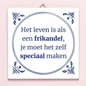 Tegeltje Frikandel speciaal