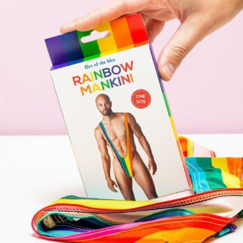 Man Swimsuit Rainbow Mankini Pride