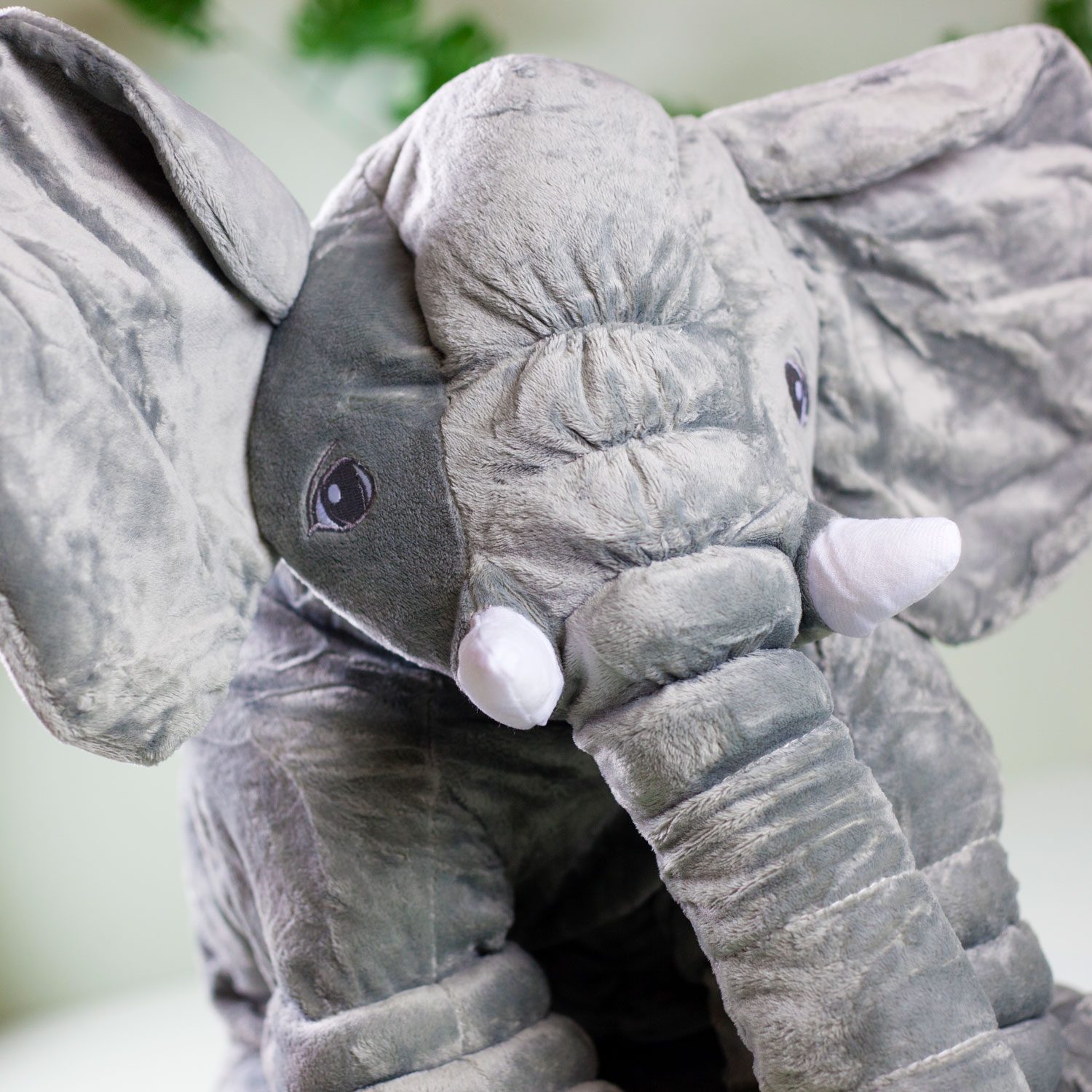 Olifant Kussen Xl - 65 Cm