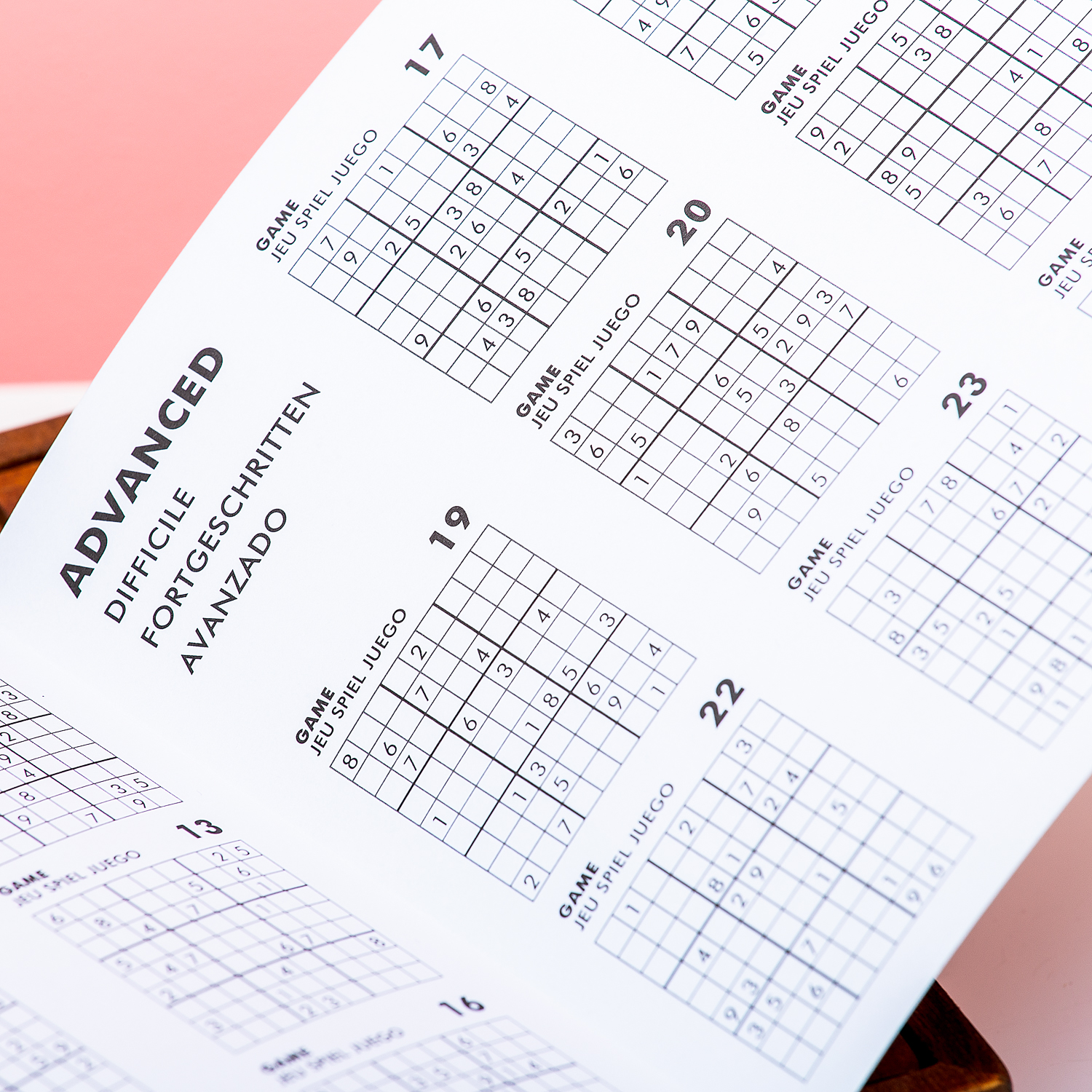 Houten sudoku spel