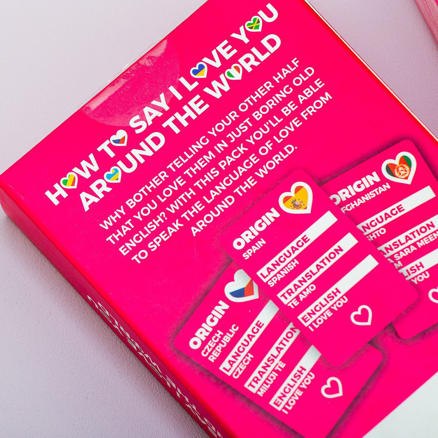 How to say I love you around the world kaarten