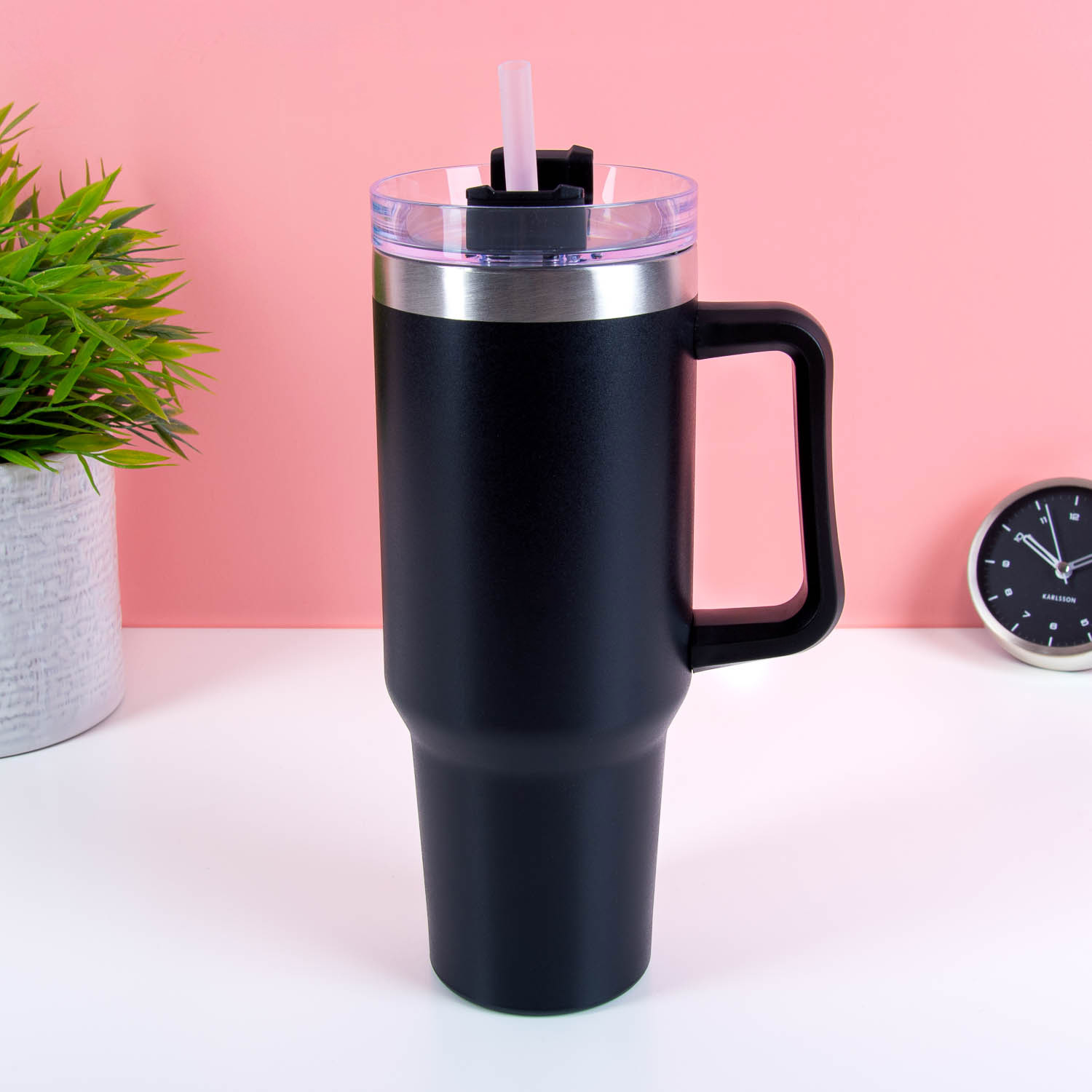 XXL Thermosbeker (1,2 Liter) - Zwart afbeelding 1
