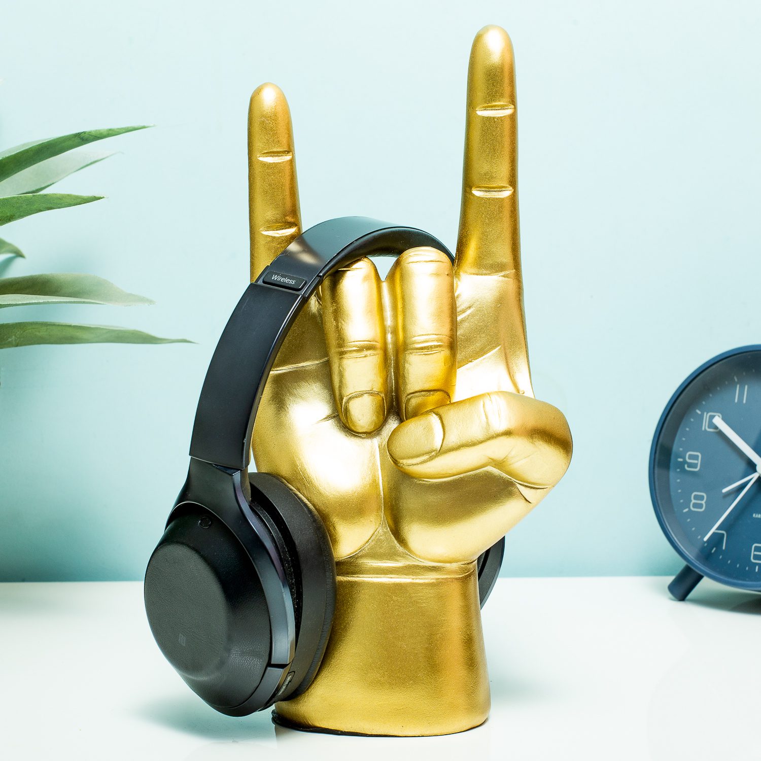 Koptelefoonhouder Rock On - Goud afbeelding