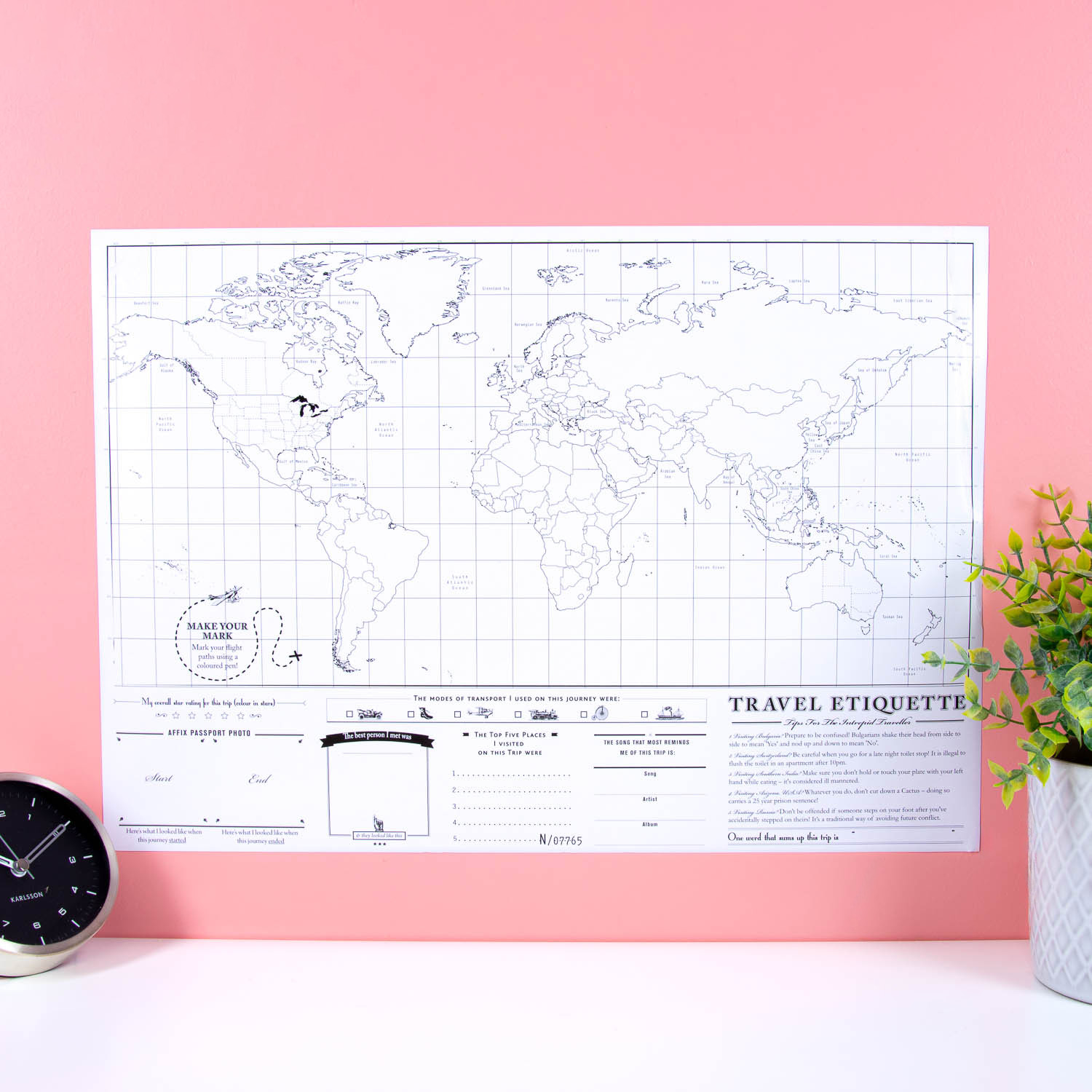 Scratch Map reiseditie kraswereldkaart