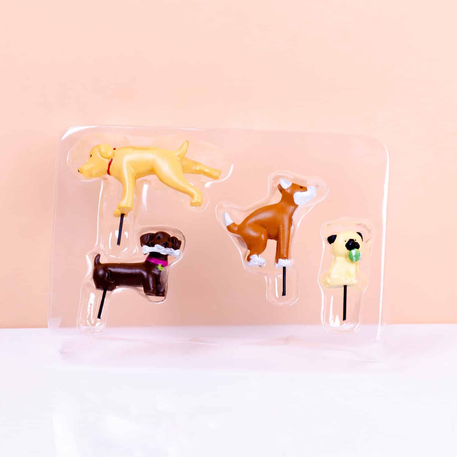 Bloempot honden (set van 4) - extra afbeelding