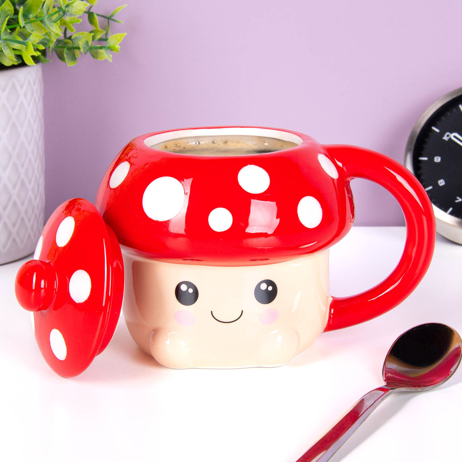 Kawaii paddenstoel mok