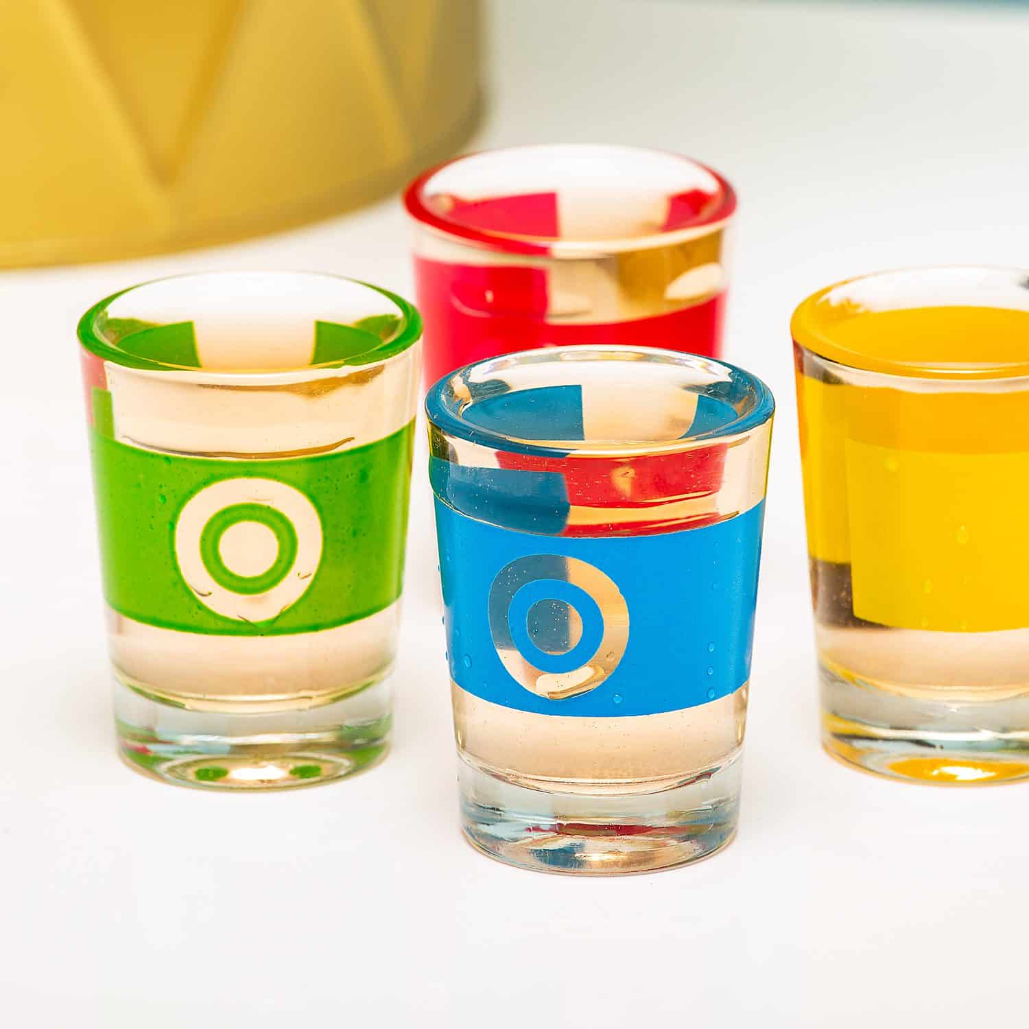 Spiraal drankspel met shotglaasjes - extra afbeelding