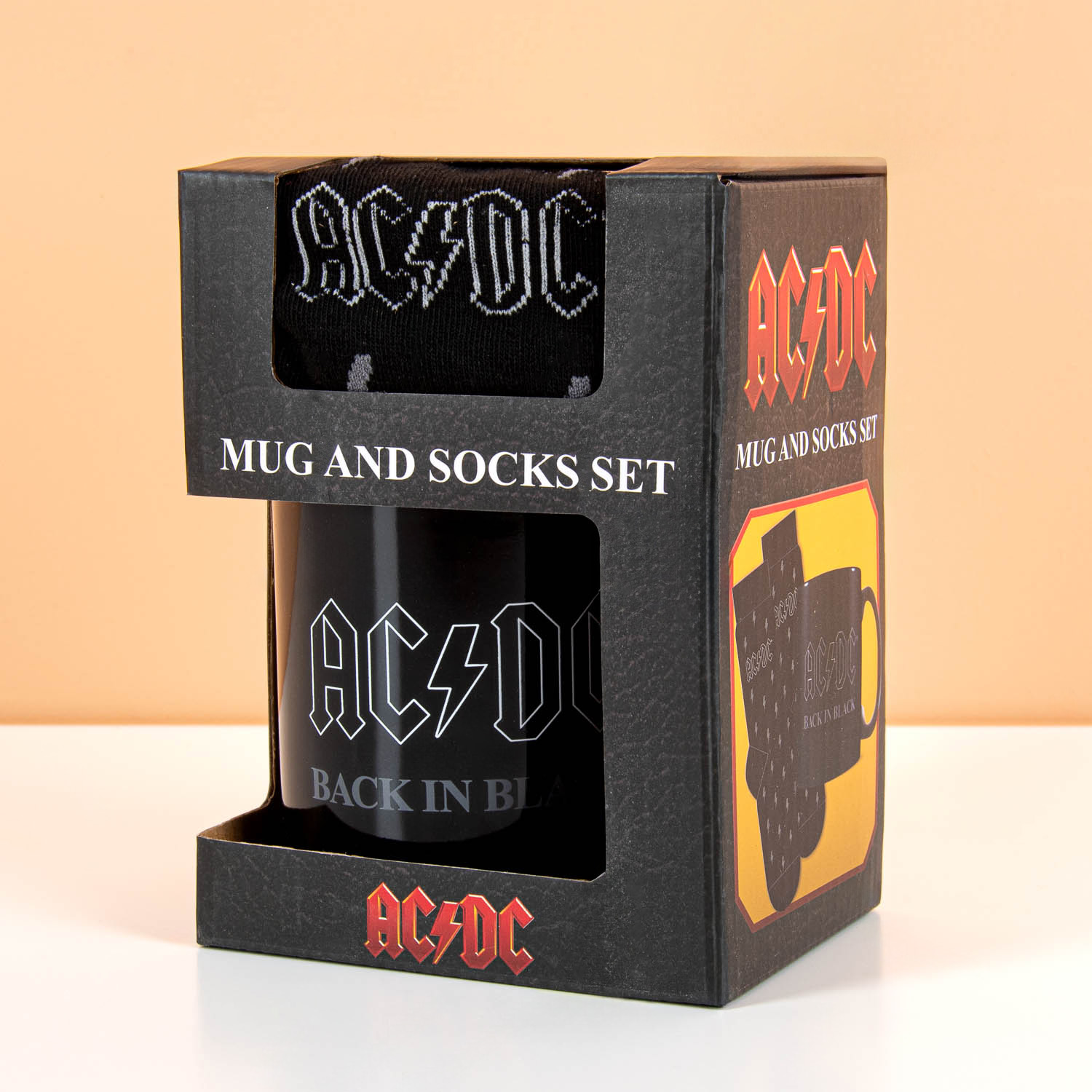 AC/DC mok en sokken cadeauset