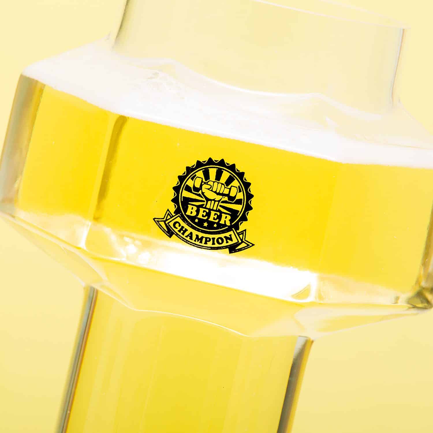Dumbbell bierglas