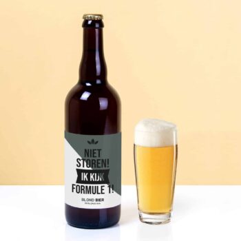 Bierfles Niet storen Formule 1 (750 ml)