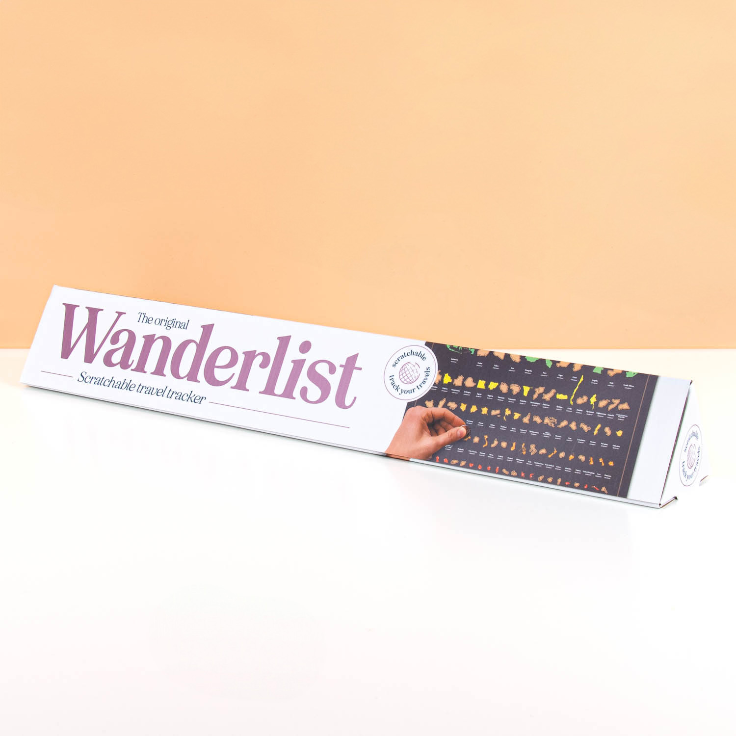 Wanderlist landenposter met krasfolie
