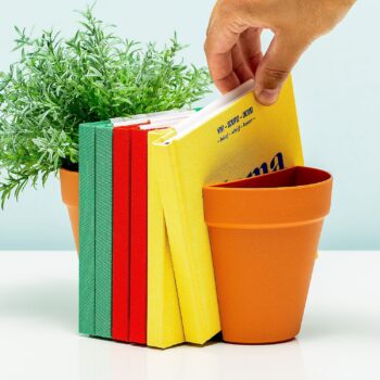 Bloempot boekensteun