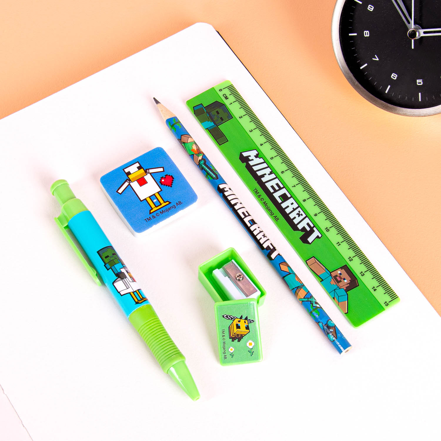 Minecraft schrijfset (set van 5)