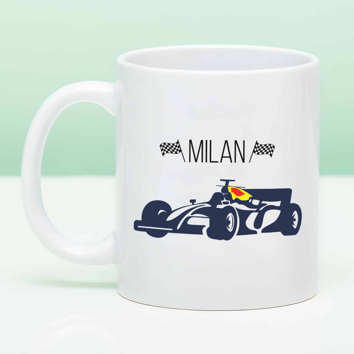 Gepersonaliseerde Formule 1 mok met naam