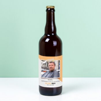 Gepersonaliseerde bierfles met foto (750 ml)
