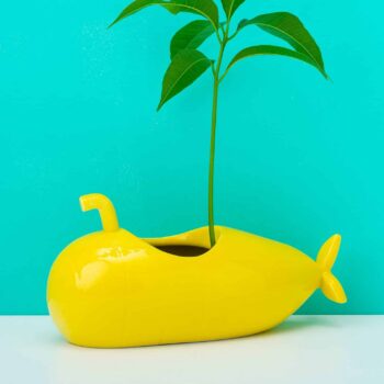 Onderzeeรซr bloempot - Groot/geel