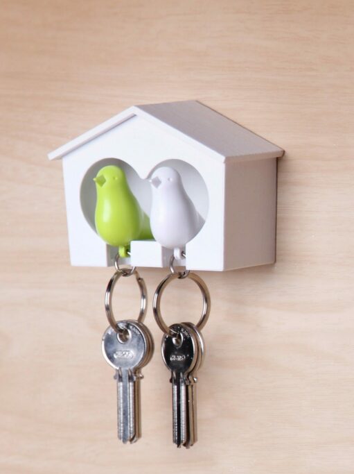 Sparrow Keyring The Couple wit/groen