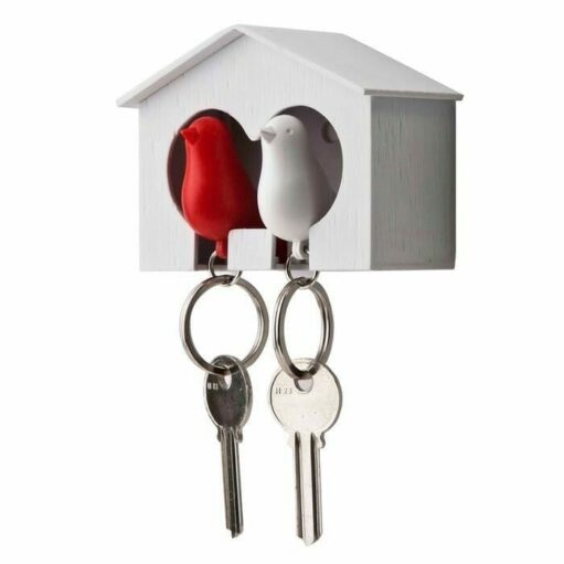 Sparrow Keyring The Couple wit/rood