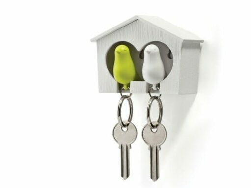 Sparrow Keyring The Couple wit/groen